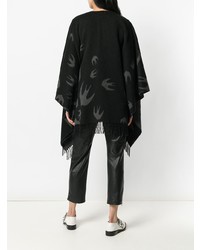 Poncho imprimé gris foncé McQ Alexander McQueen