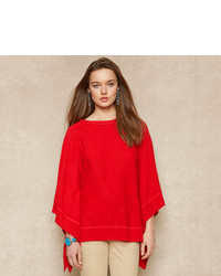 Poncho rouge