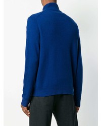 Pull à col à fermeture éclair bleu Polo Ralph Lauren