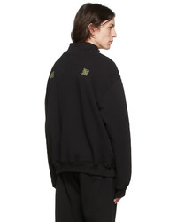 Pull à col à fermeture éclair noir Adish