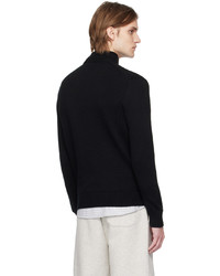 Pull à col à fermeture éclair noir Polo Ralph Lauren