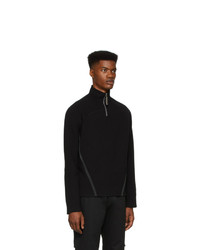 Pull à col à fermeture éclair noir Spencer Badu