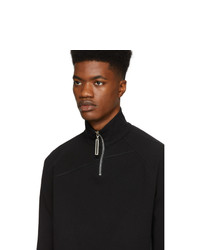 Pull à col à fermeture éclair noir Spencer Badu