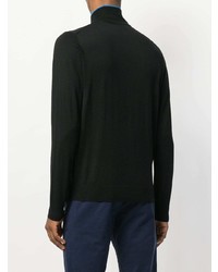 Pull à col à fermeture éclair noir Ps By Paul Smith