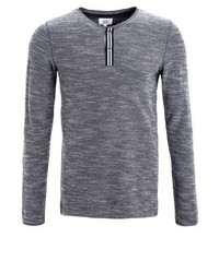 Pull à col boutonné bleu s.Oliver