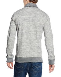 Pull à col châle gris Celio