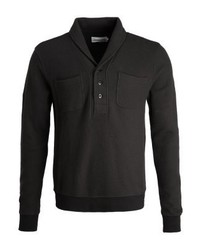 Pull à col châle noir Pier One