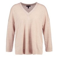 Pull à col en v beige J.Crew