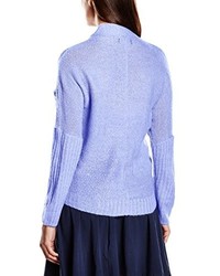 Pull à col en v bleu clair