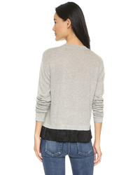 Pull à col en v gris Derek Lam 10 Crosby