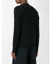 Pull à col en v noir Gucci