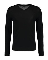 Pull à col en v noir Strellson