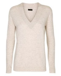 Pull à col en v rose DAY