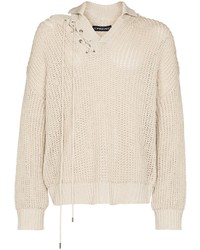 Pull à col polo beige Y/Project