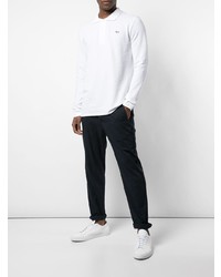 Pull à col polo blanc MAISON KITSUNÉ