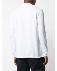 Pull à col polo blanc MAISON KITSUNÉ