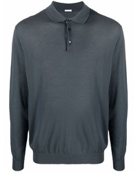 Pull à col polo bleu marine Malo