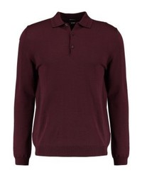 Pull à col polo bordeaux JOOP!