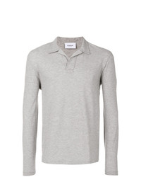 Pull à col polo gris Dondup