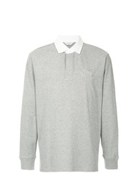 Pull à col polo gris Gieves & Hawkes