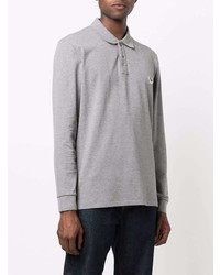 Pull à col polo gris PS Paul Smith