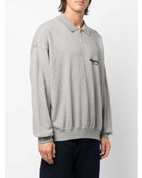 Pull à col polo gris FEAR OF GOD ESSENTIALS