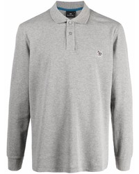 Pull à col polo gris PS Paul Smith