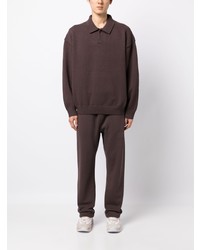 Pull à col polo marron foncé FEAR OF GOD ESSENTIALS