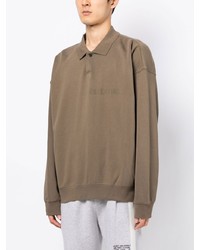 Pull à col polo marron FEAR OF GOD ESSENTIALS