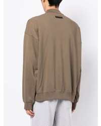 Pull à col polo marron FEAR OF GOD ESSENTIALS