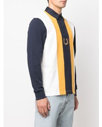 Pull à col polo multicolore Fred Perry