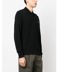 Pull à col polo noir Fred Perry