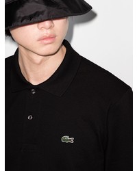 Pull à col polo noir Lacoste