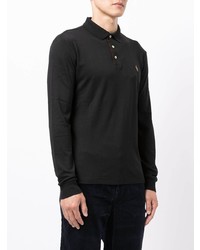 Pull à col polo noir Polo Ralph Lauren