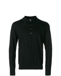 Pull à col polo noir Ps By Paul Smith