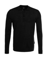 Pull à col polo noir Strellson