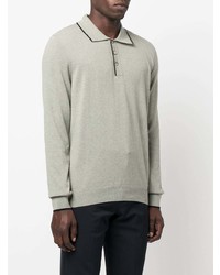 Pull à col polo olive A.P.C.