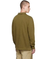 Pull à col polo olive YMC