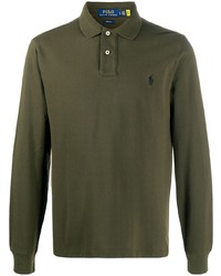 Pull à col polo olive Polo Ralph Lauren