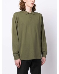 Pull à col polo olive Y-3
