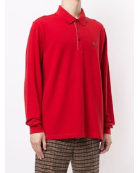 Pull à col polo rouge Etro