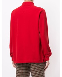 Pull à col polo rouge Etro