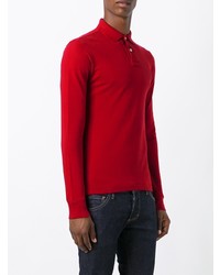 Pull à col polo rouge Polo Ralph Lauren