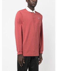 Pull à col polo rouge Nike