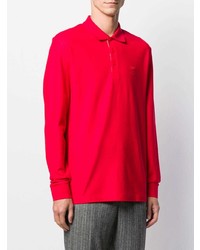 Pull à col polo rouge Burberry