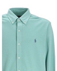 Pull à col polo turquoise Polo Ralph Lauren