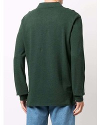 Pull à col polo vert foncé Polo Ralph Lauren