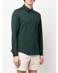 Pull à col polo vert foncé Orlebar Brown