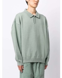 Pull à col polo vert menthe FEAR OF GOD ESSENTIALS