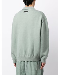 Pull à col polo vert menthe FEAR OF GOD ESSENTIALS